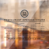 カスタムロゴオープニングランチディナータイムレストラン ウィンドウサイン (シート2)