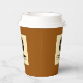 カスタムロゴカップ | 蓋つきコーヒーカップのブランド 紙コップ (右)