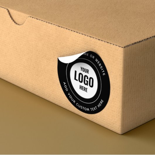 カスタムロゴクラシック付きRound ラウンドシール