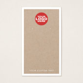 カスタムロゴクラフトイヤリングジュエリー表示カード (正面)