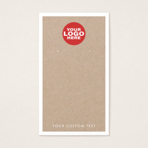 カスタムロゴクラフトイヤリングジュエリー表示カード