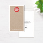 カスタムロゴクラフトイヤリングジュエリー表示カード (デスク)