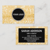 カスタムロゴグリッターモダン 名刺 (正面/裏面)