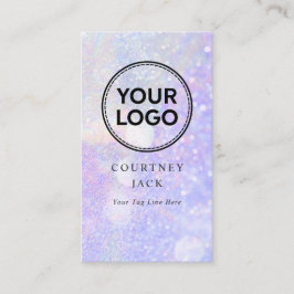  カスタムロゴグリッター《写真》ぼけ味モダンHolographic Busi 名刺