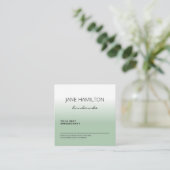 カスタムロゴグリーンプロフェッショナルアポイントメントカード 予約カード (スタンド正面)