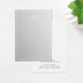 カスタムロゴグレイエレガントイヤリングディスプレイカード (デスク)