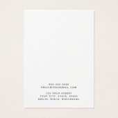 カスタムロゴグレイエレガントイヤリングディスプレイカード (裏面)