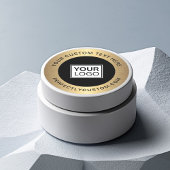 カスタムロゴゴールデン縁どビジネスユー ラウンドシール