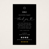 カスタムロゴサンキュービジネスウェアつるラベル (正面)