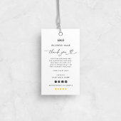 カスタムロゴサンキュービジネスウェアつるラベル