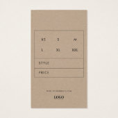 カスタムロゴサンキュービジネスウェアつるラベル (裏面)