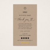 カスタムロゴサンキュービジネスウェアつるラベル (正面)