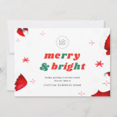 カスタムロゴサンタハットクリスマスホリデーカード シーズンカード (正面)