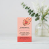 カスタムロゴシニア・コンパニオンまたは高齢者の介護者 名刺 (スタンド正面)