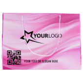 カスタムロゴショッピング | ビジネスプロモーション ラージペーパーバッグ (裏面)