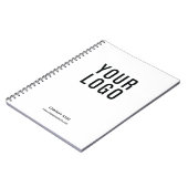 カスタムロゴシンプルホワイトプロモーション ノートブック (左側)