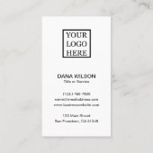 カスタムロゴシンプルミニマルプロフェッショナル 名刺 (裏面)