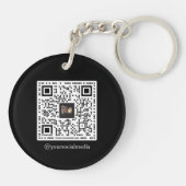 カスタムロゴシンプル促進ビジネスブランディング キーホルダー (裏面)