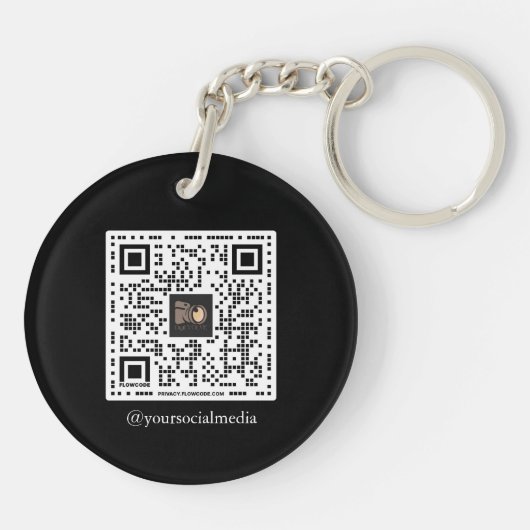 カスタムロゴシンプル促進ビジネスブランディング キーホルダー (裏面)