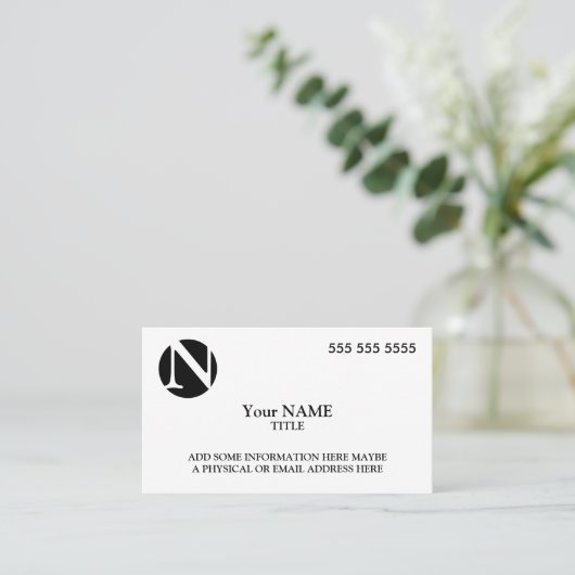 カスタムロゴシンプル 名刺 (スタンド正面)