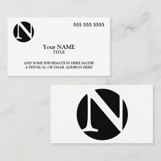 カスタムロゴシンプル 名刺 (正面/裏面)