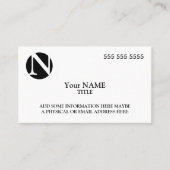 カスタムロゴシンプル 名刺 (正面)