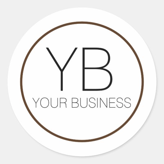 カスタムロゴシールデザインテンプレート ラウンドシール (正面)