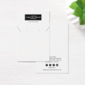 カスタムロゴジュエリー|ネックレスのイヤリング (デスク)