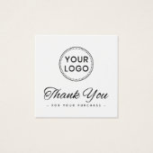 カスタムロゴスクエア感謝していドビジネス (正面)