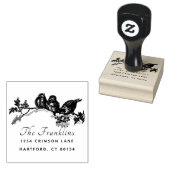 カスタムロゴスクリプトファミリ名差出人住所 ラバースタンプ (押印)