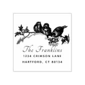 カスタムロゴスクリプトファミリ名差出人住所 ラバースタンプ (インプリント)