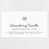 カスタムロゴスクリプト行の製品の色の追加 ラベル (デザイン1)