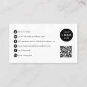 カスタムロゴスモダンクリプトのソーシャルメディアのアイコン 名刺 (裏面)