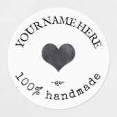 カスタムロゴセージ緑の防水食品ラベル ラベル (デザイン2)