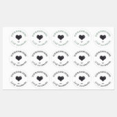 カスタムロゴセージ緑の防水食品ラベル ラベル (シート)