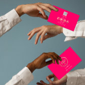 カスタムロゴソーシャルメディアQRコード金ゴールドキャンディ 名刺