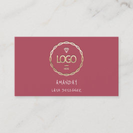 カスタムロゴソーシャルメディアQRコード金ゴールドバラ 名刺