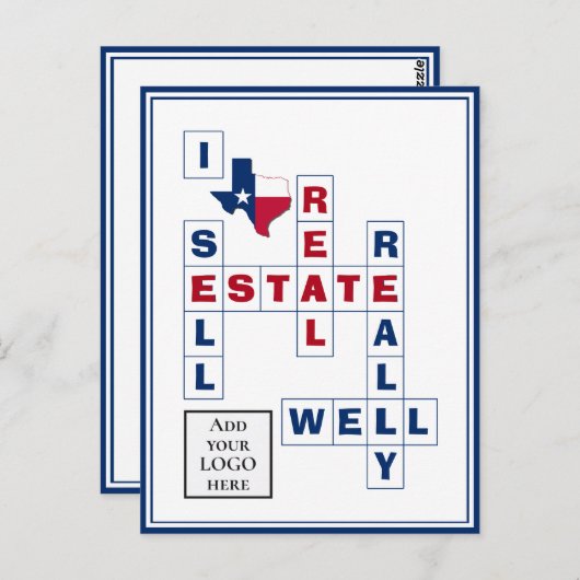 カスタムロゴテキサス州エテ実在ス不動産仲介業者 ポストカード (正面/裏面)