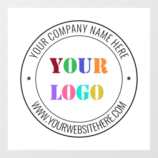 カスタムロゴテキストビジネスウィンドウクリングの例 ウィンドウサイン (シート)