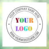 カスタムロゴテキストビジネスウィンドウクリングの例 ウィンドウサイン (シート3)