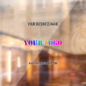 カスタムロゴテキストプロモーショナルウィンドウクリングテンプレート ウィンドウサイン (シート2)