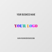 カスタムロゴテキストプロモーショナルウィンドウクリングテンプレート ウィンドウサイン (シート)