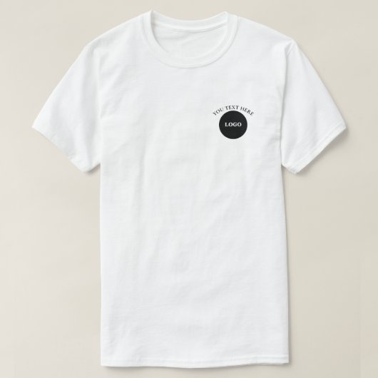 カスタムロゴテキスト ビジネスTシャツ Tシャツ (デザイン正面)