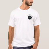 カスタムロゴテキスト ビジネスTシャツ Tシャツ (正面)