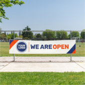 カスタムロゴテンプレートオープンビジネスバナー 横断幕 (インサイチュ)