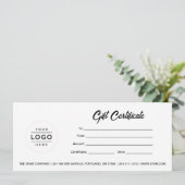 カスタムロゴテンプレートギフト券 (スタンド正面)