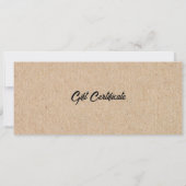 カスタムロゴテンプレートギフト券 (裏面)