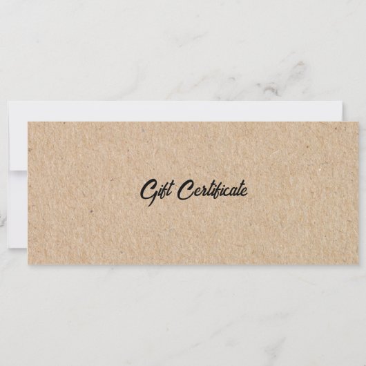 カスタムロゴテンプレートギフト券 (裏面)