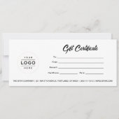カスタムロゴテンプレートギフト券 (正面)