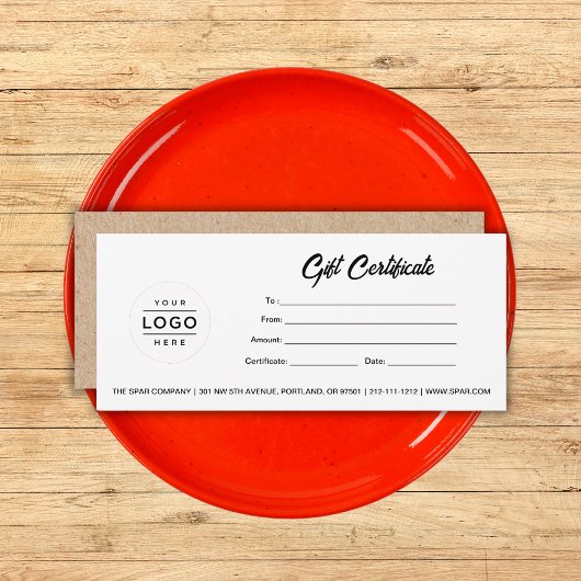 カスタムロゴテンプレートギフト券